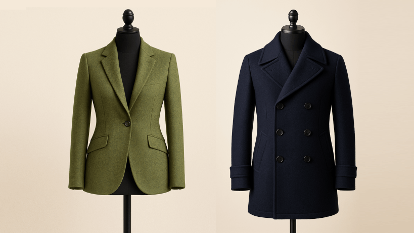 A grey tailor-made suit by The Transition Tailor